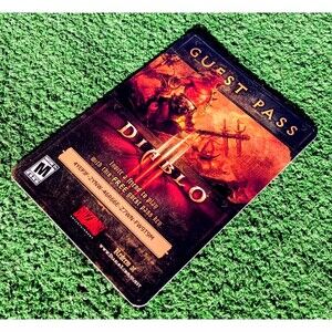Diablo III 3 PC Guest Pass 2012 Promo Action Roll Playing Blizzard Card 6.5x4.5"